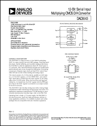 datasheet for DAC8043 by Analog Devices