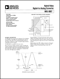datasheet for HDG-0807B by Analog Devices