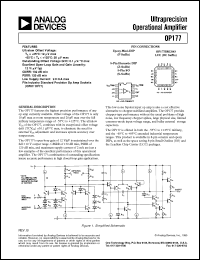 datasheet for OP177 by Analog Devices