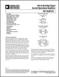 datasheet for OP179 by Analog Devices