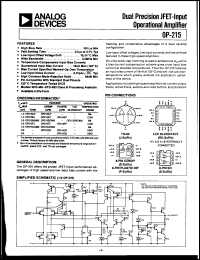 datasheet for OP215 by Analog Devices