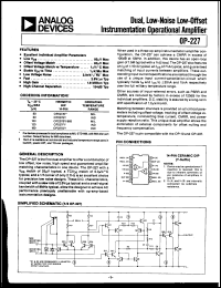 datasheet for OP227 by Analog Devices