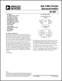 datasheet for OP285 by Analog Devices