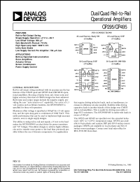 datasheet for OP295 by Analog Devices