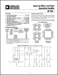 datasheet for OP400 by Analog Devices