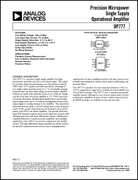 datasheet for OP777 by Analog Devices