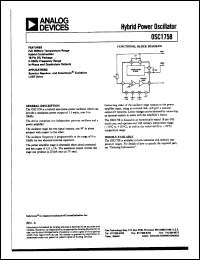 datasheet for OSC1758 by Analog Devices