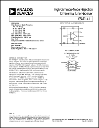 datasheet for SSM2141 by Analog Devices