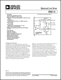 datasheet for SSM2142 by Analog Devices