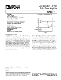 datasheet for SSM2211 by Analog Devices