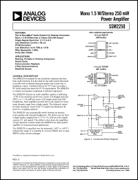 datasheet for SSM2250 by Analog Devices