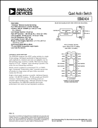 datasheet for SSM2404 by Analog Devices