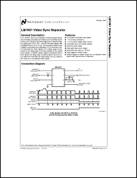 datasheet for LM1881MX by 