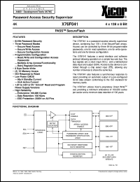 datasheet for X76F041P by 