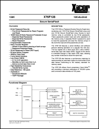 datasheet for X76F128HE by 