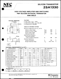 datasheet for 2SA1330-T1B by NEC Electronics Inc.