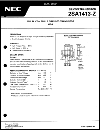 datasheet for 2SA1413-Z by NEC Electronics Inc.