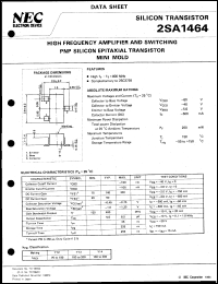datasheet for 2SA1464-T1B by NEC Electronics Inc.