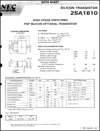 datasheet for 2SA1610-T1 by NEC Electronics Inc.
