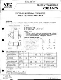 datasheet for 2SB1475-T1 by NEC Electronics Inc.