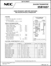 datasheet for 2SB1657 by NEC Electronics Inc.