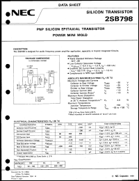 datasheet for 2SB798-T2 by NEC Electronics Inc.