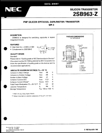 datasheet for 2SB963-Z by NEC Electronics Inc.