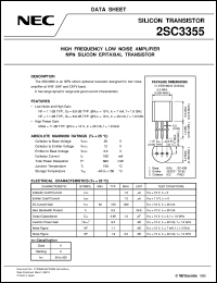 datasheet for 2SC3355-T by NEC Electronics Inc.
