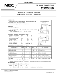 datasheet for 2SC3356-L by NEC Electronics Inc.