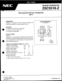 datasheet for 2SC3518 by NEC Electronics Inc.