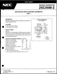 datasheet for 2SC3588-Z by NEC Electronics Inc.