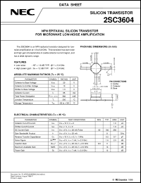 datasheet for 2SC3604 by NEC Electronics Inc.