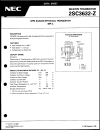 datasheet for 2SC3632 by NEC Electronics Inc.