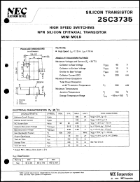 datasheet for 2SC3735-T2B by NEC Electronics Inc.