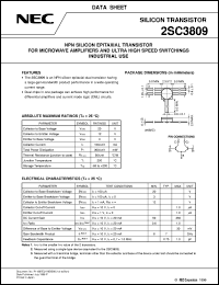 datasheet for 2SC3809 by NEC Electronics Inc.