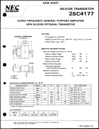 datasheet for 2SC4177 by NEC Electronics Inc.