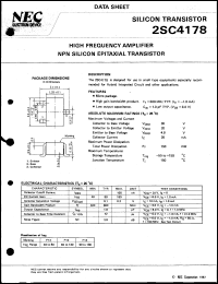 datasheet for 2SC4178-T1 by NEC Electronics Inc.