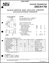 datasheet for 2SC4179 by NEC Electronics Inc.