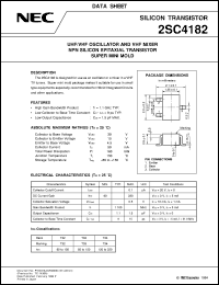 datasheet for 2SC4182 by NEC Electronics Inc.