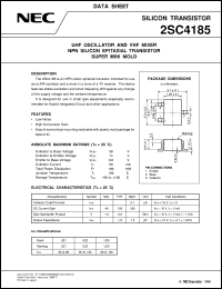datasheet for 2SC4185 by NEC Electronics Inc.