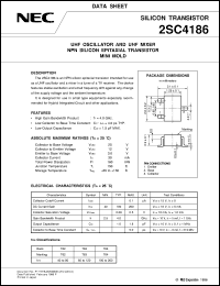 datasheet for 2SC4186 by NEC Electronics Inc.