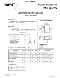 datasheet for 2SC4225 by NEC Electronics Inc.