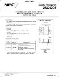 datasheet for 2SC4226 by NEC Electronics Inc.