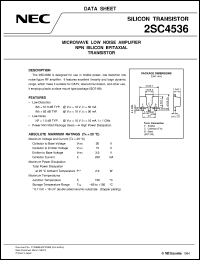 datasheet for 2SC4536 by NEC Electronics Inc.