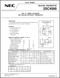 datasheet for 2SC4569 by NEC Electronics Inc.