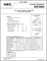 datasheet for 2SC4885 by NEC Electronics Inc.