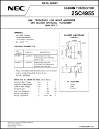 datasheet for 2SC4955-T1 by NEC Electronics Inc.