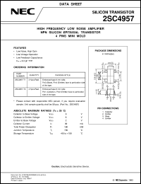 datasheet for 2SC4957R-T1 by NEC Electronics Inc.