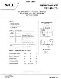 datasheet for 2SC4959 by NEC Electronics Inc.