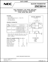 datasheet for 2SC5014-T1/-T2 by NEC Electronics Inc.